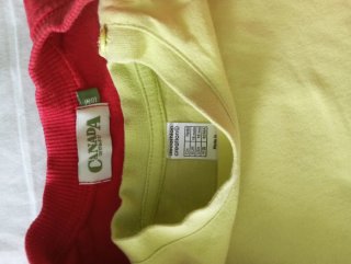 Conjunto Sudadera Roja y Camiseta verde