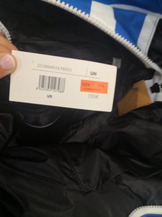 Bolso Bimba y Lola Rayas Azul Blanco Nuevo