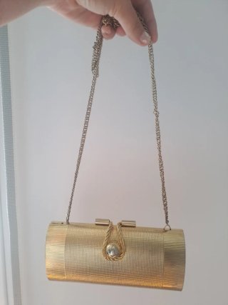 Bolso de fiesta vintage dorado