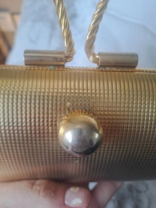 Bolso de fiesta vintage dorado