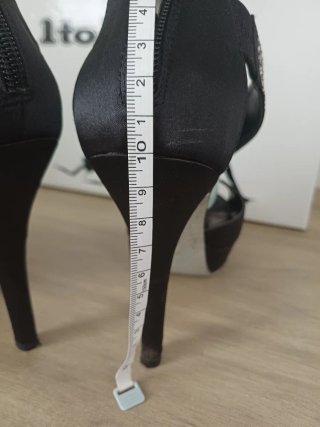 Sandalias Itos mujer negras con pedrería