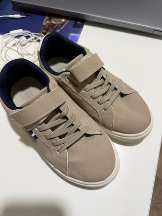 Ténis Lefties bege menino T.32 velcro