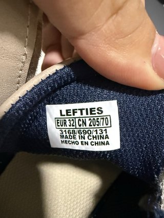 Ténis Lefties bege menino T.32 velcro