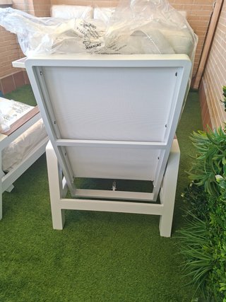 Sillón de jardín Lanmi Verdercora de aluminio.