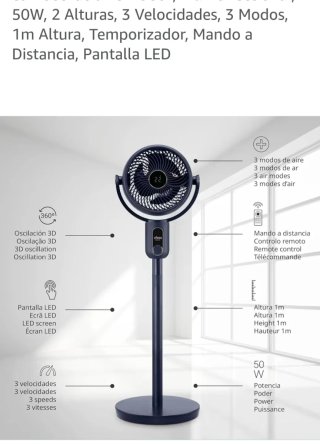 Ventilador Ufesa Negro