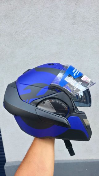 Casco Moto Modular Shark Azul