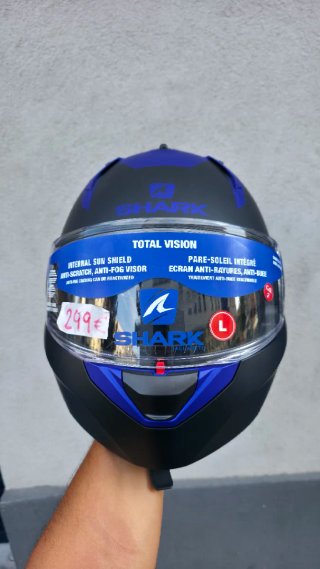 Casco Moto Modular Shark Azul