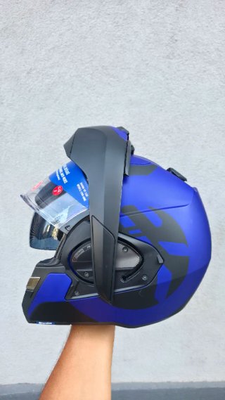 Casco Moto Modular Shark Azul
