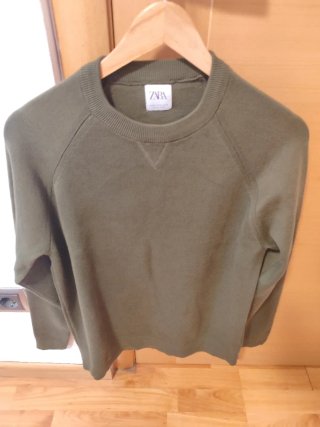 Jersey Zara verde oliva