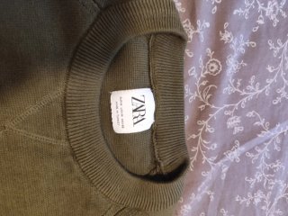 Jersey Zara verde oliva