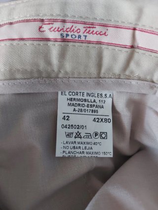 Pantalón de vestir beige T42