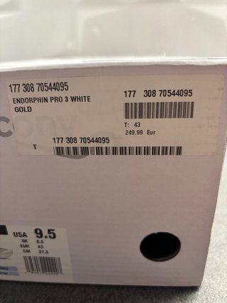 Saucony Endorphin Pro 3 Oro Blanco