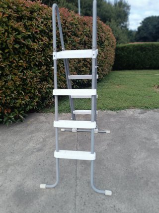 Escalera Intex Metal/Plástico Gris/Blanco