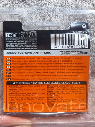 Juego Tuercas Antirrobo