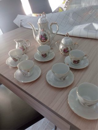Juego de café de porcelana
