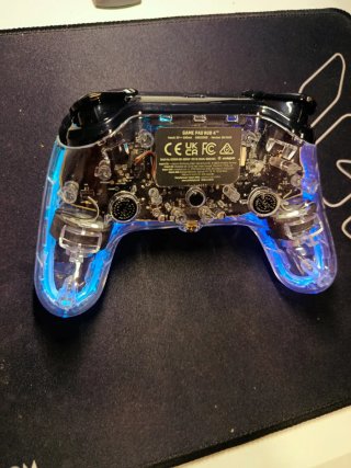 Mando PS4 Transparente con Luces LED