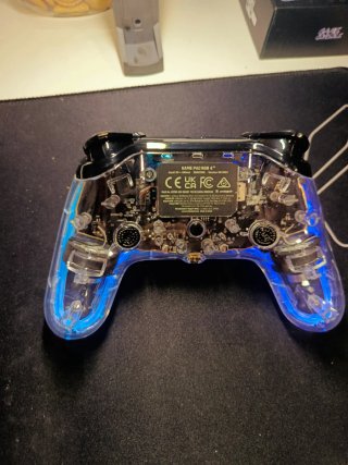 Mando PS4 Transparente con Luces LED