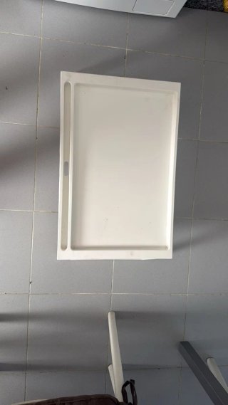 Mesa plegable blanca de plástico