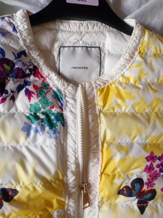 Chaqueta Nenette Talla 46 Floral Mariposas