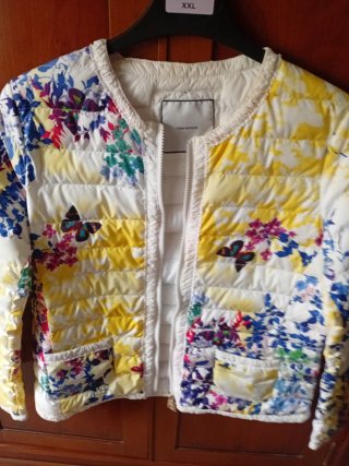 Chaqueta Nenette Talla 46 Floral Mariposas