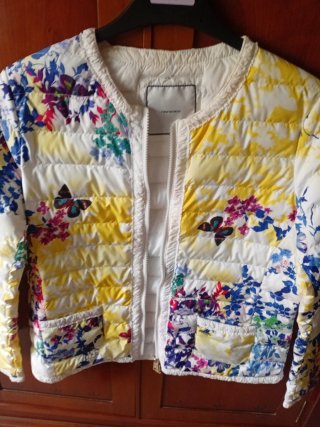 Chaqueta Nenette Talla 46 Floral Mariposas