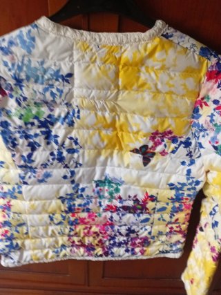 Chaqueta Nenette Talla 46 Floral Mariposas