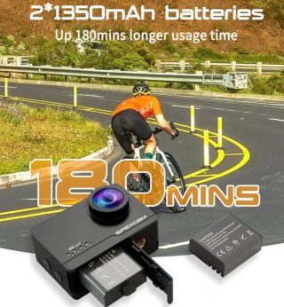 Action Cam ApexCam M90 4K 60fps + Custodia Nuova