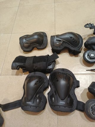 Patines Oxelo Mujer Talla 39 + Protecciones