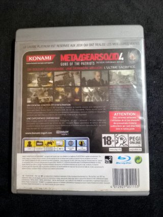 Metal Gear Solid 4 PS3 Platinum Konami