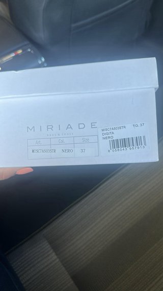 Décolleté Miriade Nere con Strass Vera Pelle