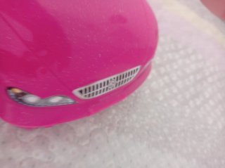Coche Barbie Rosa Descapotable