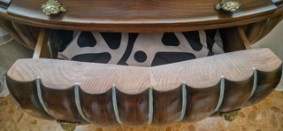 Cómoda Bombé Vintage Madera Maciza