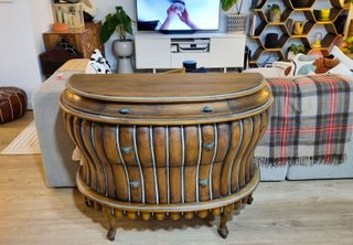 Cómoda Bombé Vintage Madera Maciza