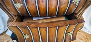 Cómoda Bombé Vintage Madera Maciza