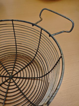Cestino filtro filo vintage cucina rustica