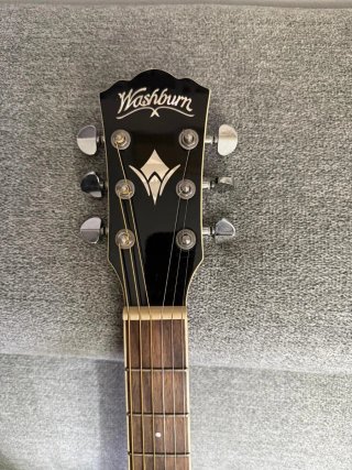 Guitarra Washburn Negra Acústica