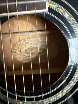 Guitarra Washburn Negra Acústica