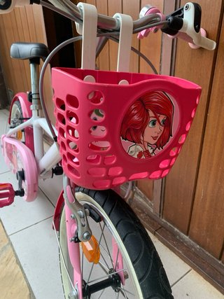 Bicicleta Infantil Btwin 16 Blanca y Rosa