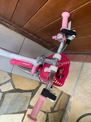 Bicicleta Infantil Btwin 16 Blanca y Rosa