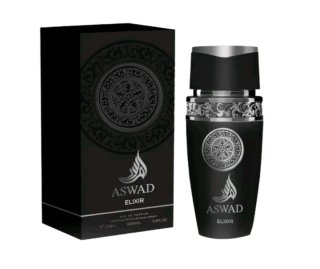 Aswad Elixir Colonia Árabe Negra y Plateada