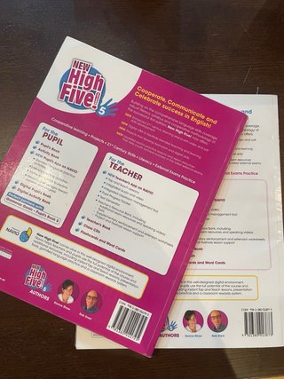 Libro y cuaderno Inglés 5 primaria NEW HIGH FIVE
