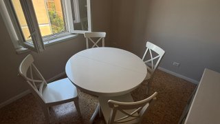 Tavolo rotondo Ikea ROSENTORP + 4 sedie