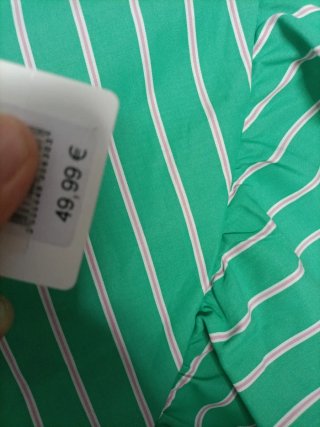 Falda NAF NAF verde/blanca Talla M