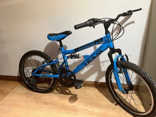 Bicicleta azul para niños 6-7 años