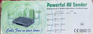 Potente AV Sender Wireless 2.4GHz