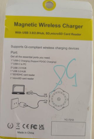 Hub USB-C 7 en 1 Carga Inalámbrica