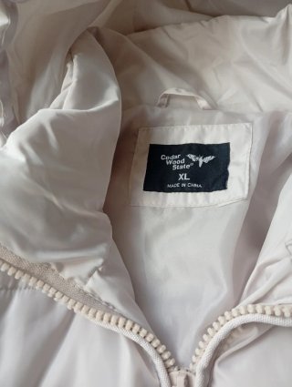 Anorak chico capucha beige XL