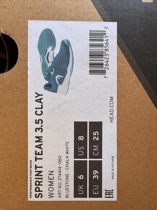 Zapatillas Head Sprint Team Clay Azul/Verde