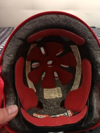 Casco bici niño Oxelo rojo