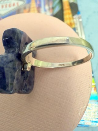 Anillo Oso Tous Azul y Plata